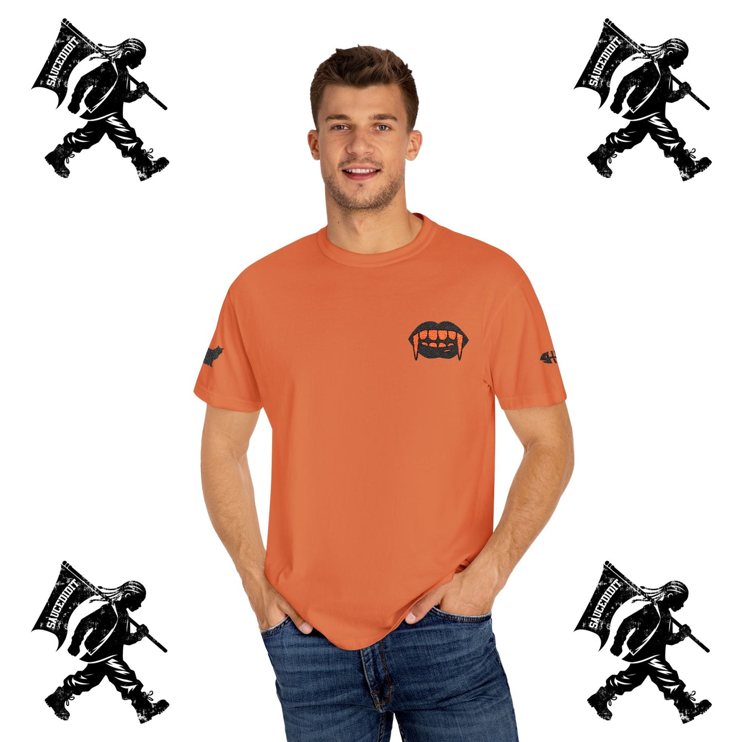 Limited Edition Saucedidit Spooky Halloween Embroidery T-shirt, Embroidered Shirt, Halloween Shirt, Spooky Tee, Unisex Tee, Halloween