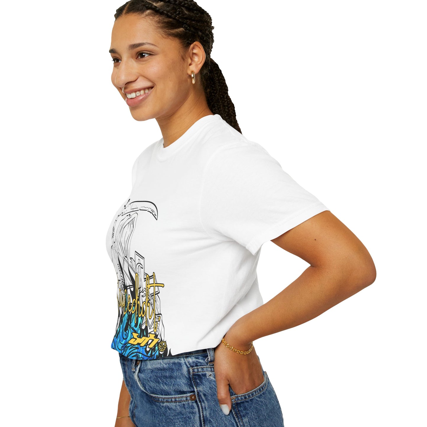 Grim Reaper Flames T-Shirt — "Sacred It" Graphic Tee