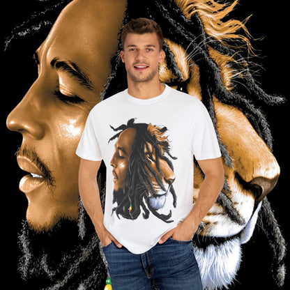 Lion Spirit Unisex T-shirt | Bohemian Fashion, Gift for Nature Lovers, Eco-Friendly Tee, Music Festival Wear, Artistic Apparel