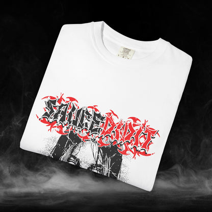 Indigo Soul Unisex Garment-Dyed T-shirt with 'Can U See into My Eyes' Design, Boho Graphic Tee, Soft Cotton Top, Vintage Feel Shirt, Retro