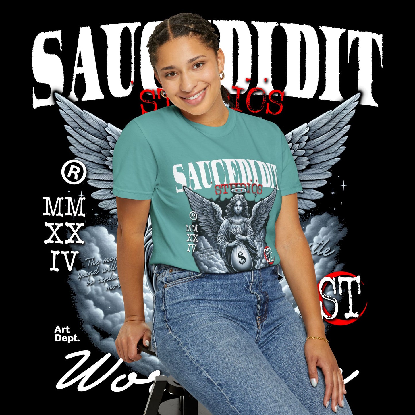 Street Art Angel T-shirt — Urban Angel Graphic Tee