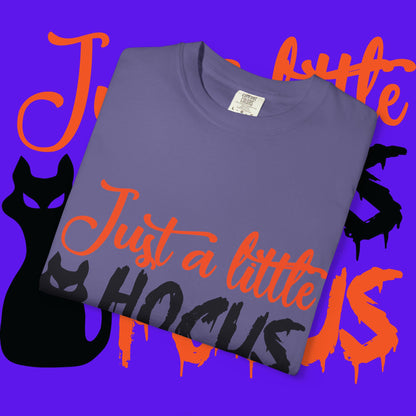 Halloween Cat T-Shirt | Just a Little Hocus Pocus | Unisex Tee, Spooky Shirt, Halloween Costume, Fall Fashion, Cat Lover Gift