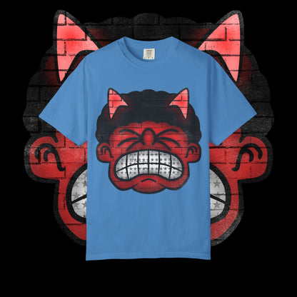 Edgy Graphic T-Shirt, Unisex Streetwear, Trendy Demon Design, Custom Gift Idea, Everyday Casual Wear, Hip Hop Fashion