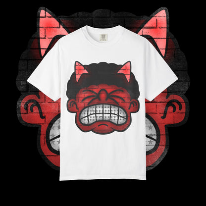 Edgy Graphic T-Shirt, Unisex Streetwear, Trendy Demon Design, Custom Gift Idea, Everyday Casual Wear, Hip Hop Fashion
