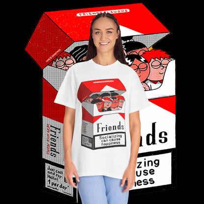 Friends-Themed T-Shirt, Unisex Tee, Garment-Dyed Shirt, TV Show Fan Gift, Vintage Style Top