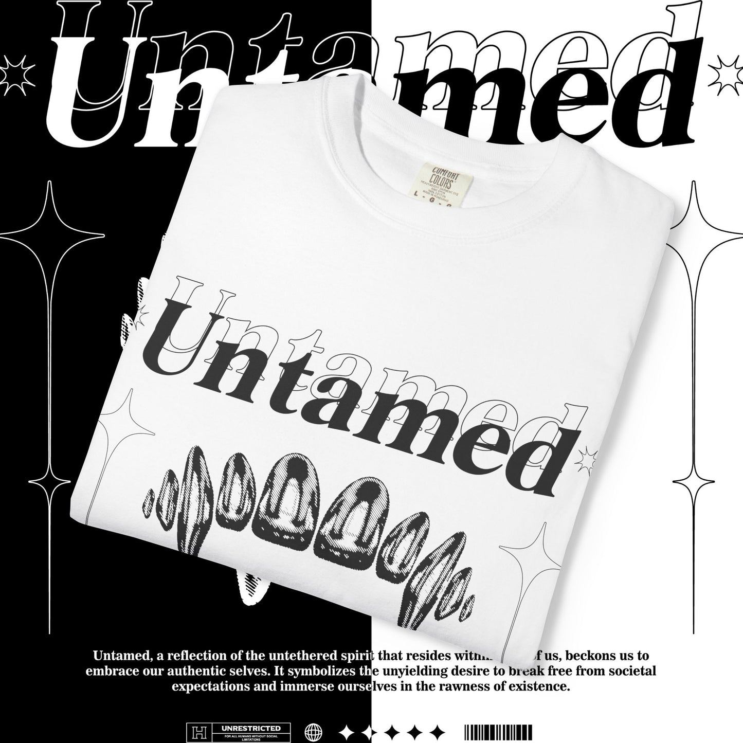 Untamed Spirit Unisex T-Shirt | Motivational Tee for Self-Expression, Gift for Friends, Casual Wear, Unique Statement Top
