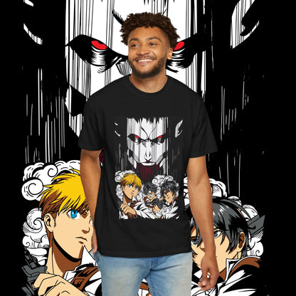 Giant vs Colossus Anime Art T-shirt | Giant vs Colossus design
