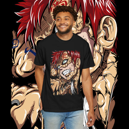 Anime Gaara of the Sand Unisex Garment-Dyed T-shirt, Japanese Manga Tee, Naruto Fan Gift, Cosplay Shirt, Geek Apparel
