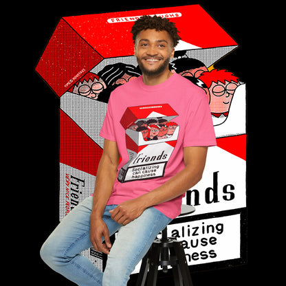 Friends-Themed T-Shirt, Unisex Tee, Garment-Dyed Shirt, TV Show Fan Gift, Vintage Style Top