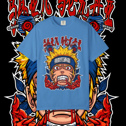 Naruto Nine Tails Faze T-shirt, Anime Graphic Tee, Unisex Cotton Shirt, Japanese Manga Merch, Cool Streetwear Top