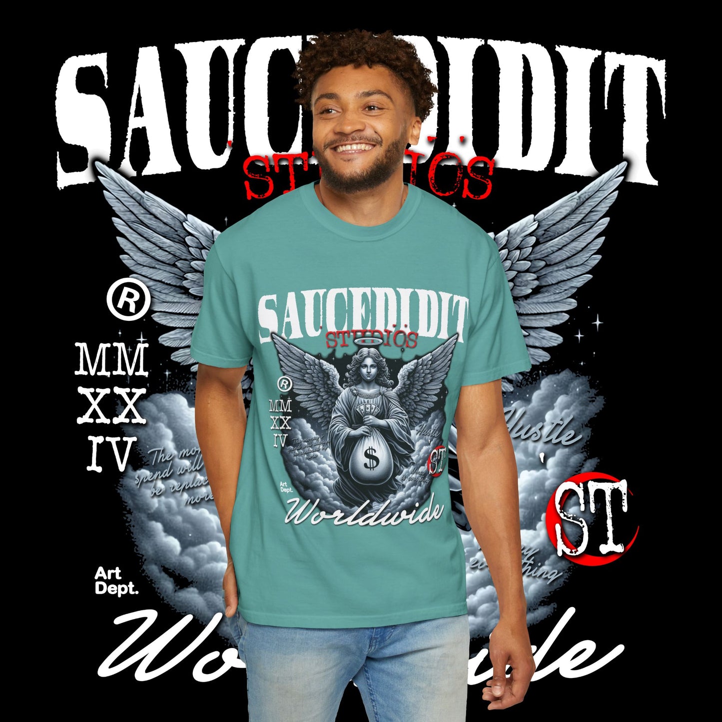 Street Art Angel T-shirt — Urban Angel Graphic Tee