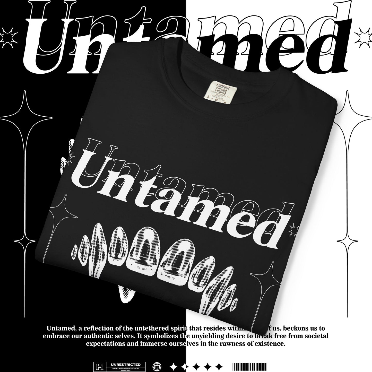 Untamed Spirit Unisex T-Shirt | Motivational Tee for Self-Expression, Gift for Friends, Casual Wear, Unique Statement Top