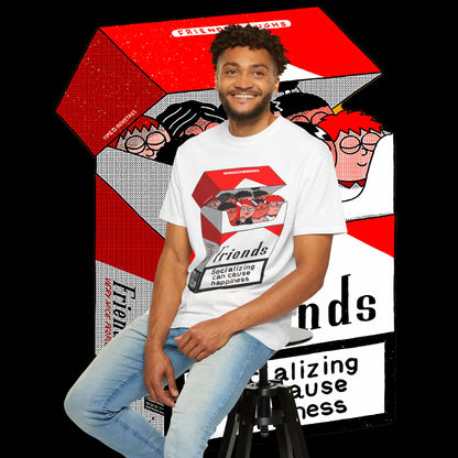 Friends-Themed T-Shirt, Unisex Tee, Garment-Dyed Shirt, TV Show Fan Gift, Vintage Style Top