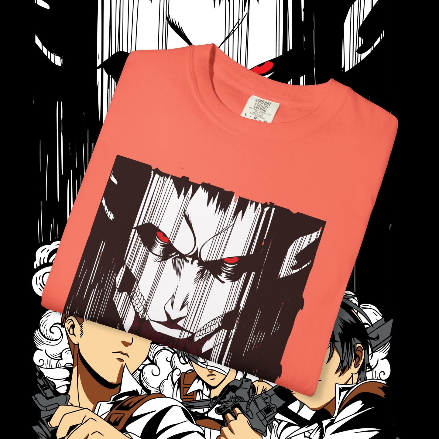 Giant vs Colossus Anime Art T-shirt | Giant vs Colossus design