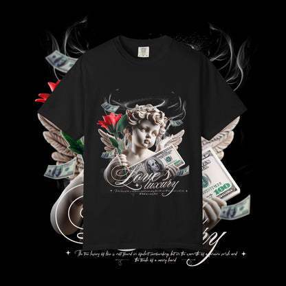 Luxury Love Unisex Garment-Dyed T-Shirt, Casual Wear, Stylish Tee, Gift for Him/Her, Streetwear Fashion, Unique Graphic Tee