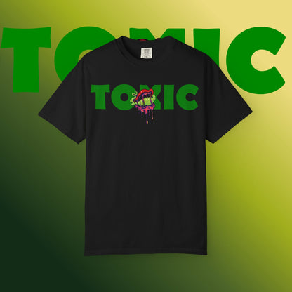 Toxic Vibes T-Shirt, Unisex Graphic Tee, Streetwear Style, Eco-Friendly Cotton, Gift for Gamers, Perfect for Music Festivals
