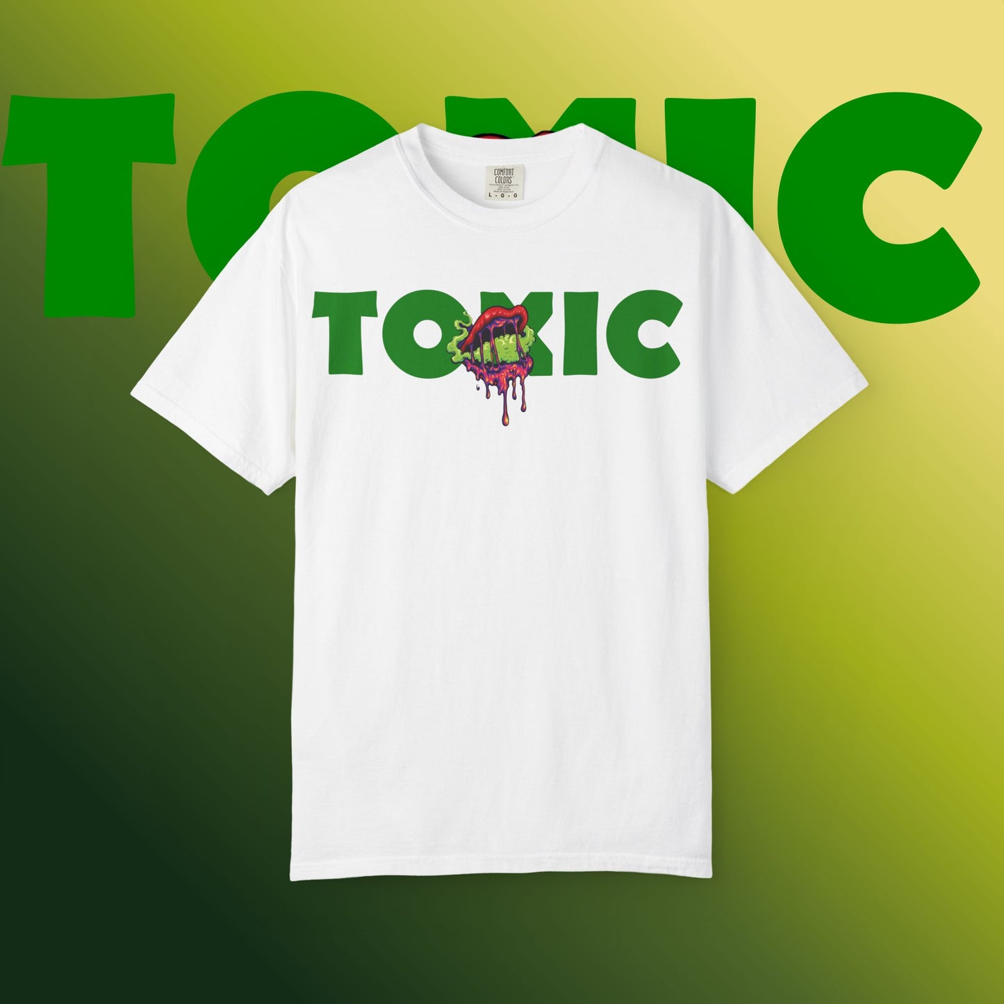 Toxic Vibes T-Shirt, Unisex Graphic Tee, Streetwear Style, Eco-Friendly Cotton, Gift for Gamers, Perfect for Music Festivals