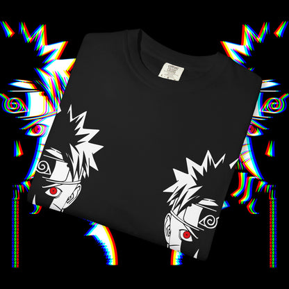 Anime-Inspired Graphic T-Shirt, Trendy Unisex Tee, Unique Gift for Fans, Casual Wear, Perfect for Conventions - Unisex Garment-Dyed T-shirt,