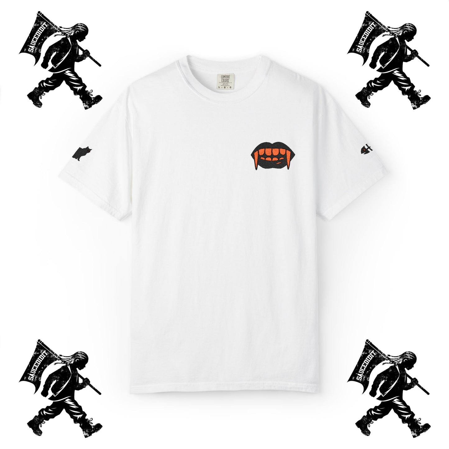 Limited Edition Saucedidit Spooky Halloween Embroidery T-shirt, Embroidered Shirt, Halloween Shirt, Spooky Tee, Unisex Tee, Halloween