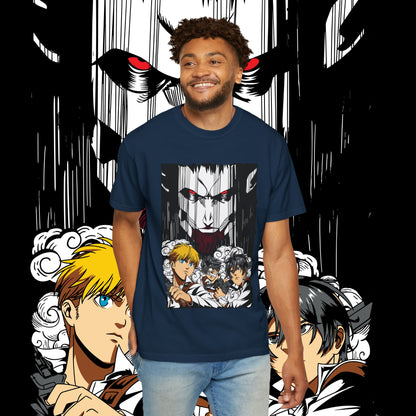 Giant vs Colossus Anime Art T-shirt | Giant vs Colossus design