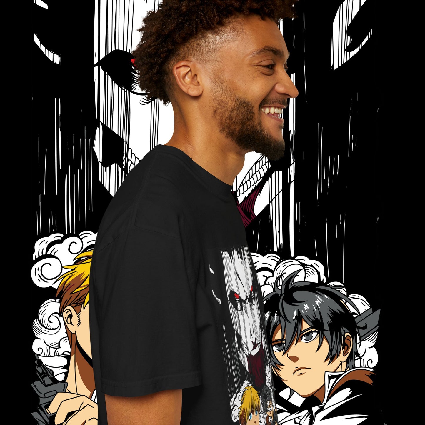 Giant vs Colossus Anime Art T-shirt | Giant vs Colossus design