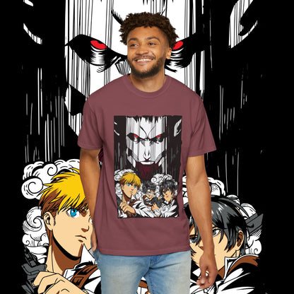 Giant vs Colossus Anime Art T-shirt | Giant vs Colossus design