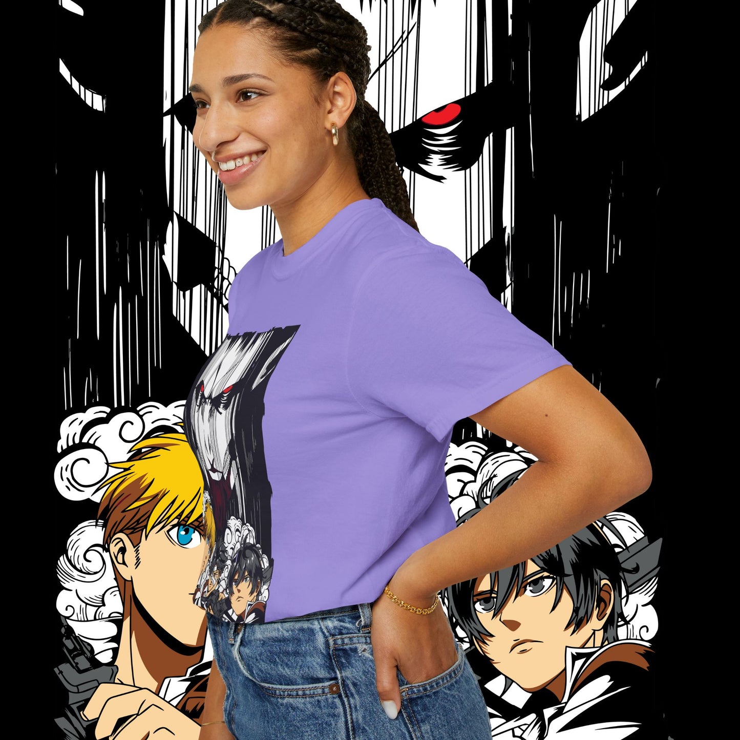 Giant vs Colossus Anime Art T-shirt | Giant vs Colossus design