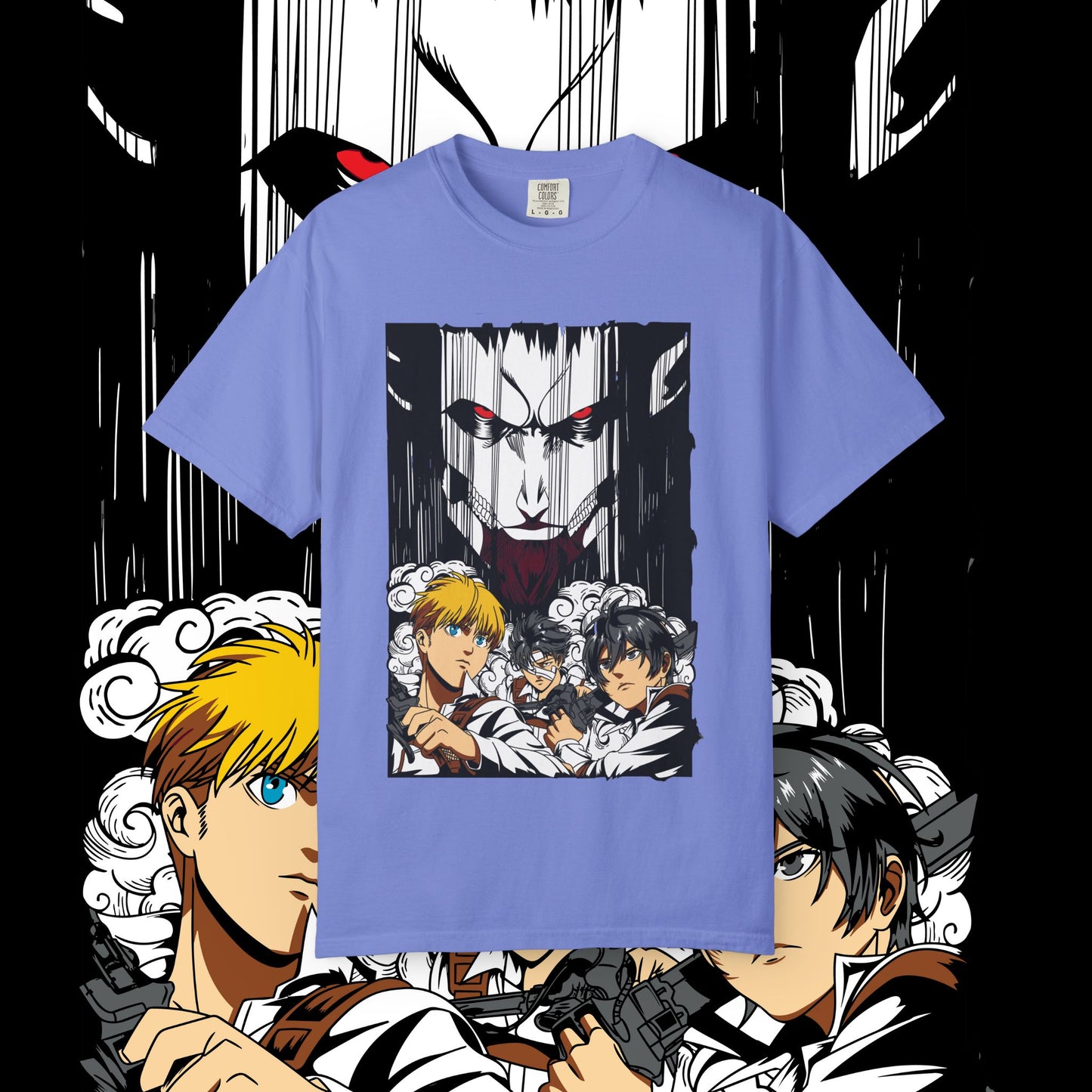 Giant vs Colossus Anime Art T-shirt | Giant vs Colossus design