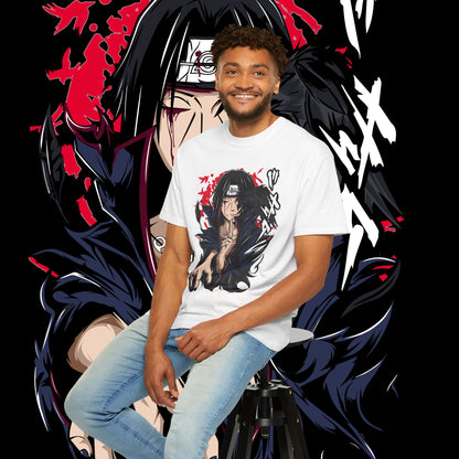 Itachi Uchiha T-shirt for Anime Fans, Graphic Tee, Japanese Manga Shirt, Naruto Inspired Apparel, Black Tee