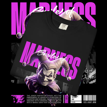 Vintage Smile of Madness Unisex Garment-Dyed T-shirt, Retro Tee, Graphic Tee, Cool Shirt, Hipster Top, Funny T-shirt, Unique Gift