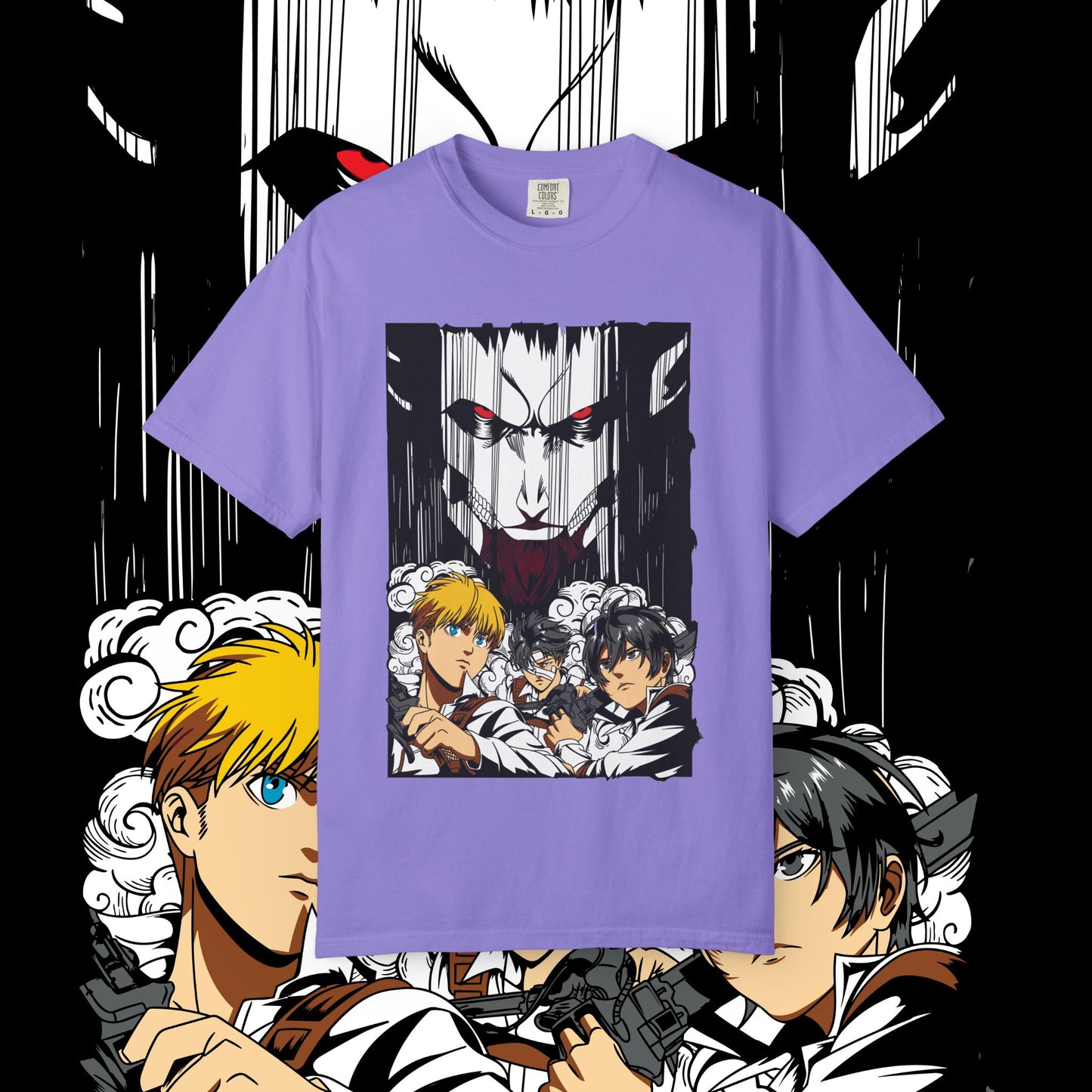 Giant vs Colossus Anime Art T-shirt | Giant vs Colossus design