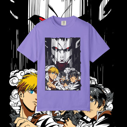 Giant vs Colossus Anime Art T-shirt | Giant vs Colossus design