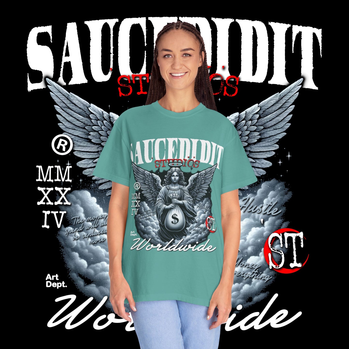 Street Art Angel T-shirt — Urban Angel Graphic Tee