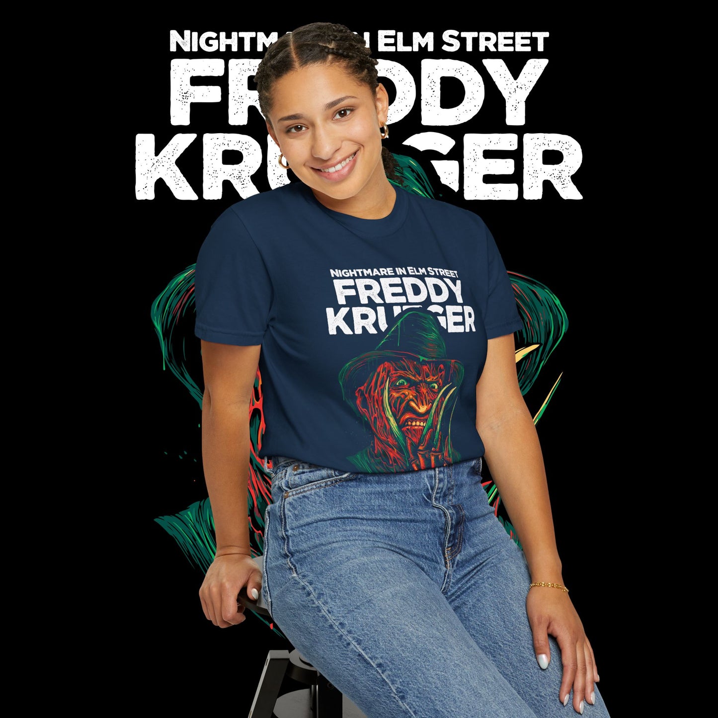 Nightmare on Elm Street Unisex T-shirt | Horror Movie Tee, Freddy Krueger Shirt, Gift for Horror Fans, Halloween Apparel, Men's & Women's