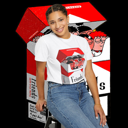 Friends-Themed T-Shirt, Unisex Tee, Garment-Dyed Shirt, TV Show Fan Gift, Vintage Style Top