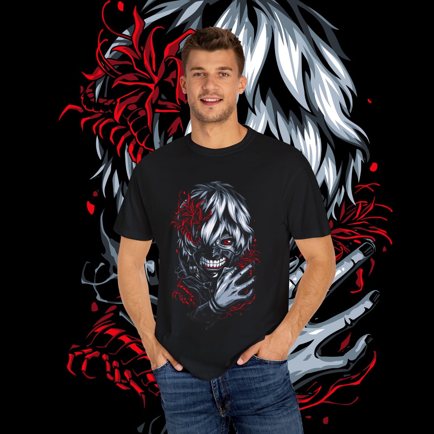 Chilling Graphic Tee with Horror Design | Unisex Shirt for Ghoulish Gatherings, Halloween, Casual Wear, Unique Gifts, Street Fashion