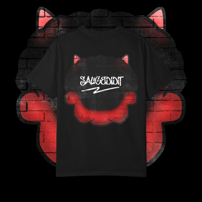 Edgy Graphic T-Shirt, Unisex Streetwear, Trendy Demon Design, Custom Gift Idea, Everyday Casual Wear, Hip Hop Fashion