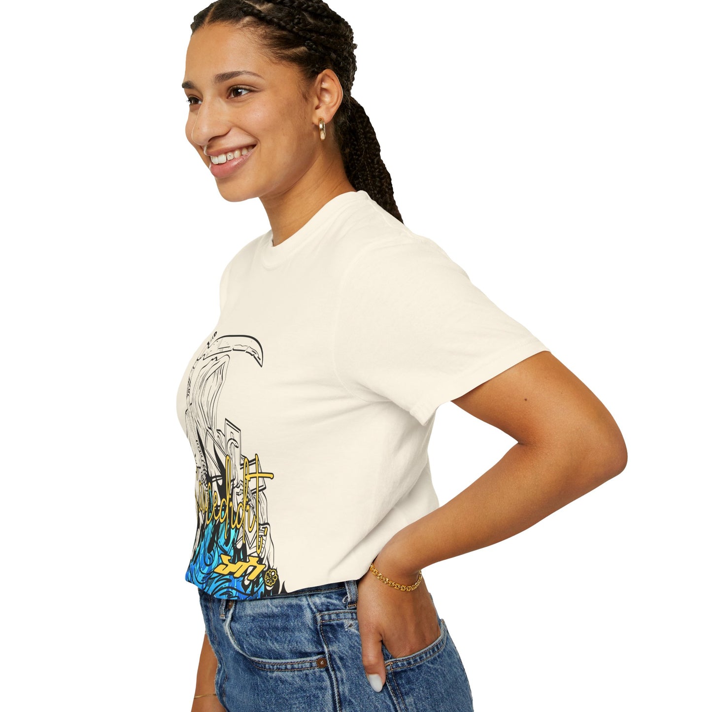 Grim Reaper Flames T-Shirt — "Sacred It" Graphic Tee