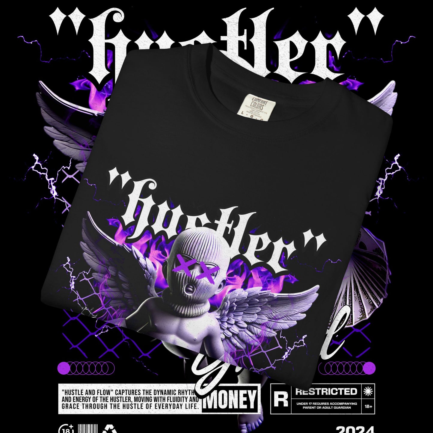 Hustler Graphic Tee, Streetwear Style, Unisex Shirt, Gift for Entrepreneurs, Casual Outfit, Motivation T-Shirt