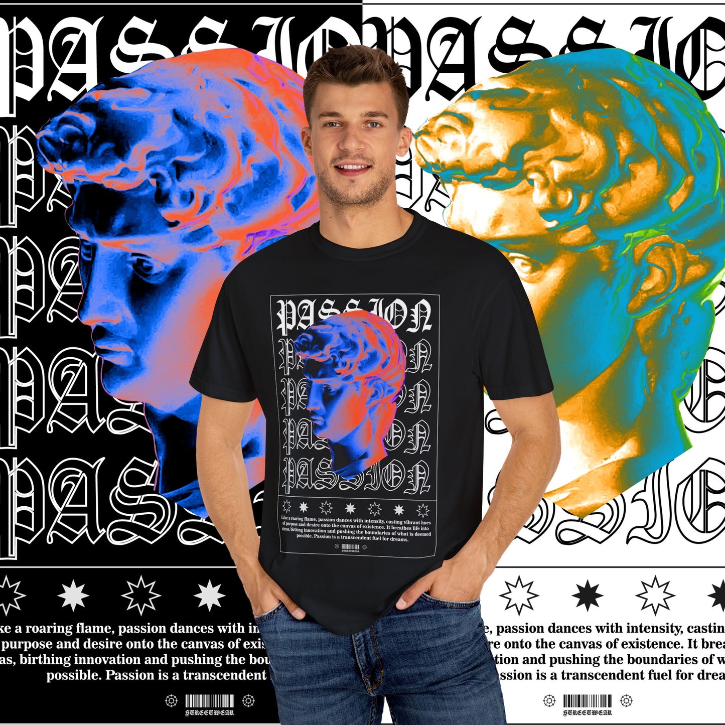 Passion Unisex Garment-Dyed T-Shirt, Graphic Tee for Art Lovers, Unique Casual Wear, Inspirational Fashion, Gift for Creatives