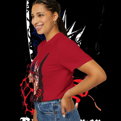 Black Clover Asta Demon Form Red Black Flame Unisex T-shirt, Anime Shirt, Manga Tee, Japanese Graphic Top, Cosplay Costume, Otaku Clothing