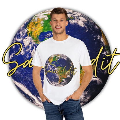 Earth-Themed T-Shirt - Comfortable Garment-Dyed Tee for Eco Lovers, Gift for Earth Day, Trendy Fashion, Casual Wear, Unisex Tee, Earth Day