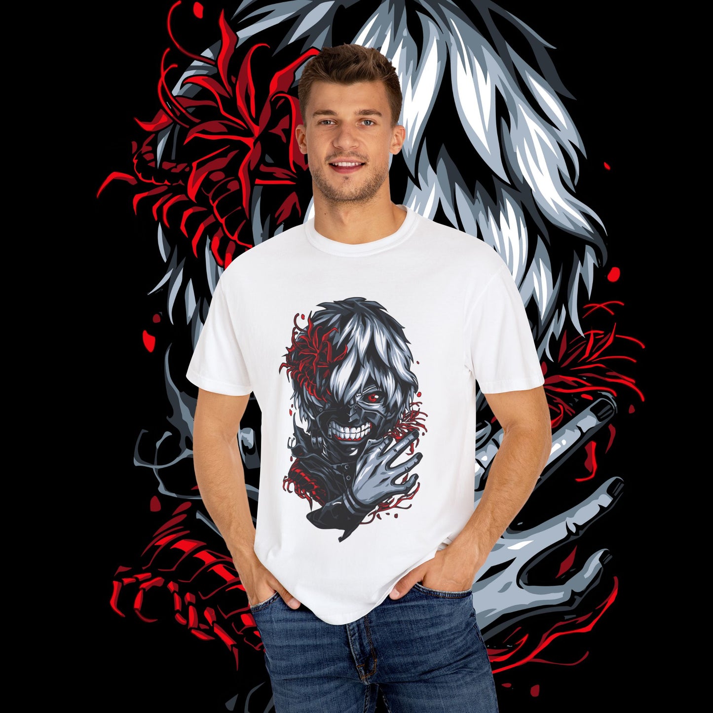 Chilling Graphic Tee with Horror Design | Unisex Shirt for Ghoulish Gatherings, Halloween, Casual Wear, Unique Gifts, Street Fashion