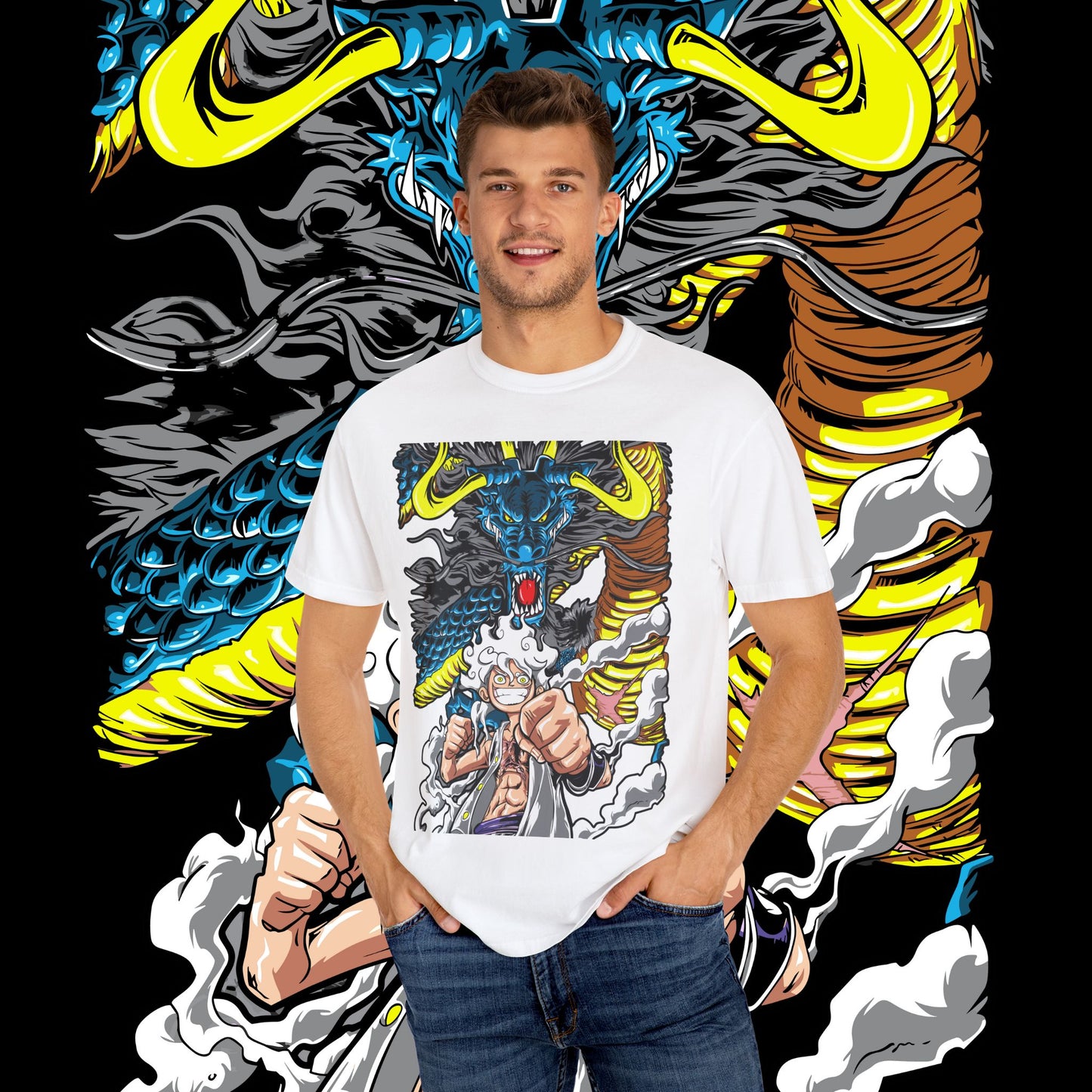 Anime Dragon Graphic Unisex T-Shirt | Cool Casual Tee, Gift for Anime Fans, Streetwear, Comfy Graphic Tee, Unique Design
