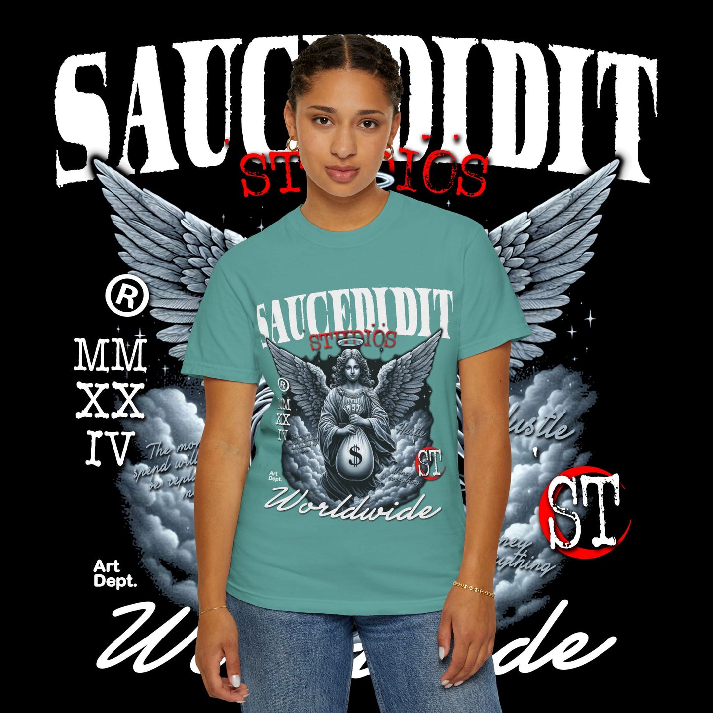 Street Art Angel T-shirt — Urban Angel Graphic Tee