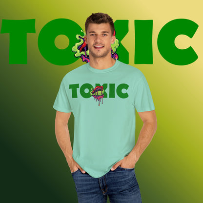 Toxic Vibes T-Shirt, Unisex Graphic Tee, Streetwear Style, Eco-Friendly Cotton, Gift for Gamers, Perfect for Music Festivals