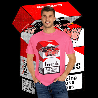 Friends-Themed T-Shirt, Unisex Tee, Garment-Dyed Shirt, TV Show Fan Gift, Vintage Style Top