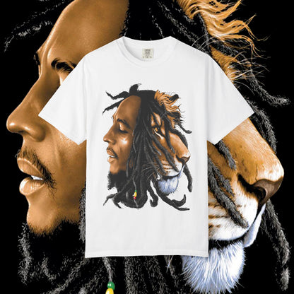 Lion Spirit Unisex T-shirt | Bohemian Fashion, Gift for Nature Lovers, Eco-Friendly Tee, Music Festival Wear, Artistic Apparel