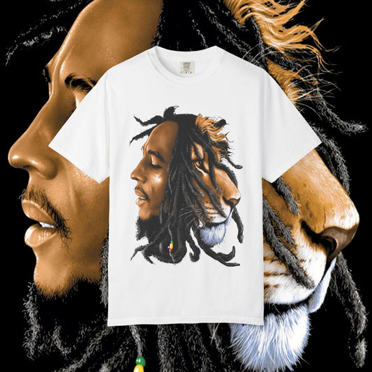 Lion Spirit Unisex T-shirt | Bohemian Fashion, Gift for Nature Lovers, Eco-Friendly Tee, Music Festival Wear, Artistic Apparel