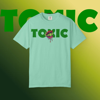 Toxic Vibes T-Shirt, Unisex Graphic Tee, Streetwear Style, Eco-Friendly Cotton, Gift for Gamers, Perfect for Music Festivals